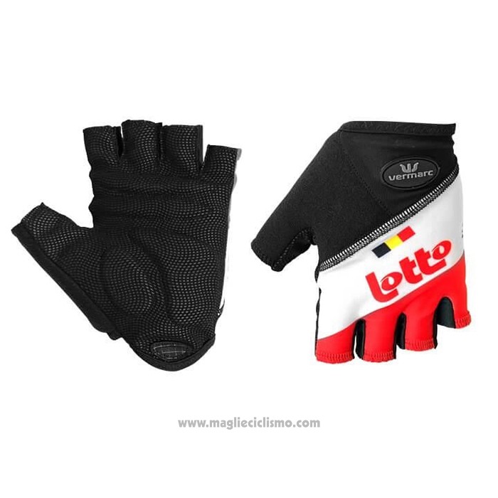 2021 Lotto Soudal Guanti Corti Ciclismo